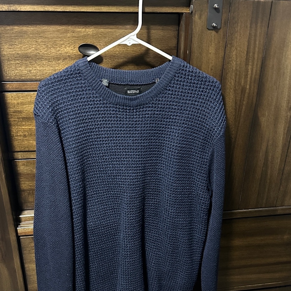 Buffalo David Bitton Men's Navy Crewneck Sweater